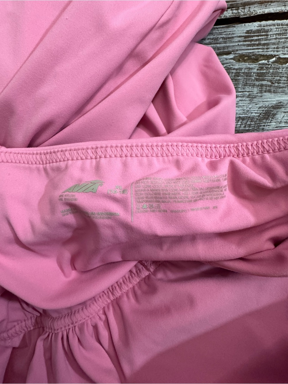 Avia Pink Cross-Back Active Romper - Picture 6 of 7
